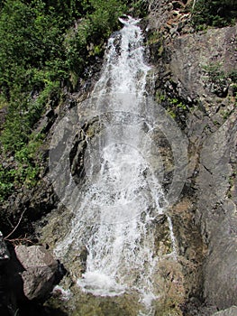 Sault au Cochon Falls on the BeauprÃ© coast. photo