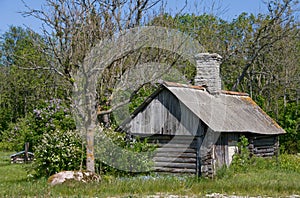 Sauna building in countryside