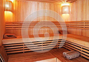 Sauna interior