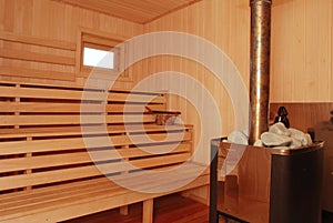 Sauna interior