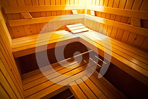 Sauna interior