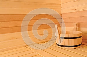 Sauna interior