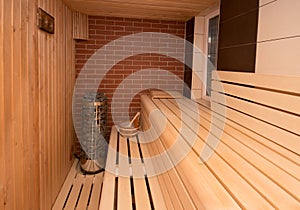 Sauna interior