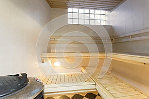 Sauna interior