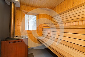 Sauna interior