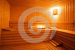 Sauna interior