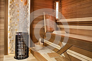 Sauna interior