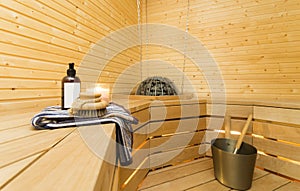 Sauna interior