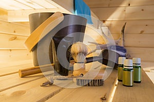 Sauna interior