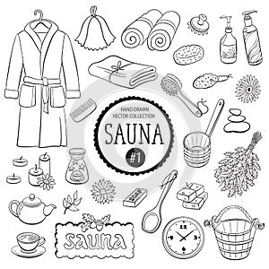 Sauna objects collection 01