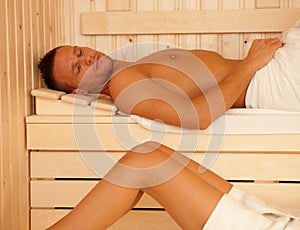 Sauna relaxation