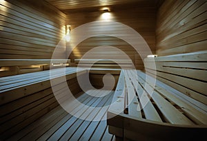 Sauna room perspiring steam interior leisure stone bathroom lamp sitting wellness temperature culture bodycare holiday heater