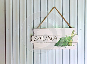 Sauna sign