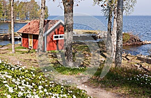 Sauna in sweden.