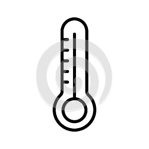 Sauna termometer outline vector icon