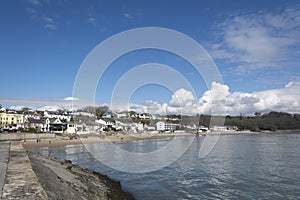 Saunderfoot Harbour and beach South Wales Pembrokeshire