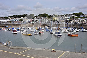 Saundersfoot harbour in Pembrokeshire, Wales.