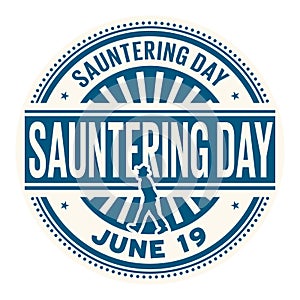 Sauntering Day stamp photo