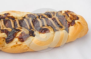 Sausage and Black pepper Sauce Bread