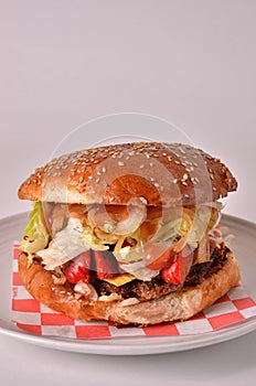 Sausage Burger Foodfast photo