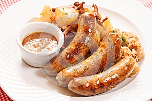 Sausage with cabbage