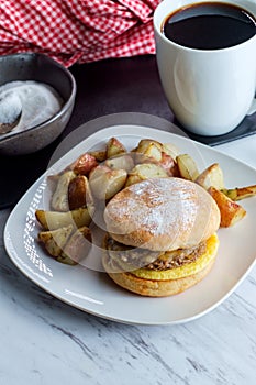 Sausage Egg Breakfast Sandwich