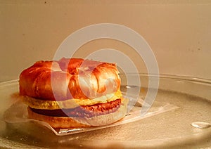 sausage egg and cheese croissant