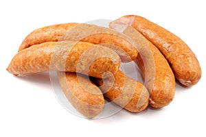 Sausage, jess, cold meats isolated photo