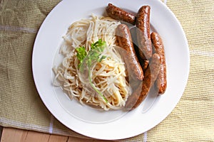 Sausage and macaroni pasta