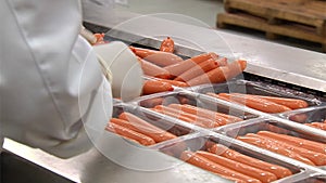 Sausage packing line