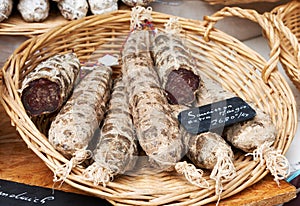 Sausage at Provence market
