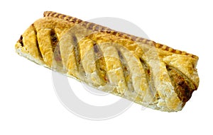 Sausage Roll on Isolated White