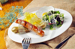 Sausage salad