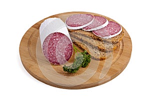 Sausage - salami, bread, parsley