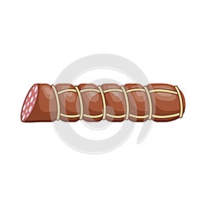 Sausage on a white background