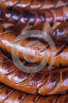 Sausages on the barbecue