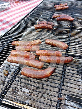 Sausages on the Grill, NJ, USA