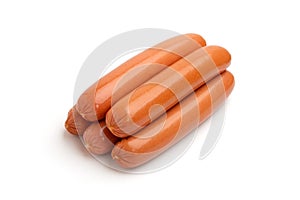 Sausages isolated on a white background