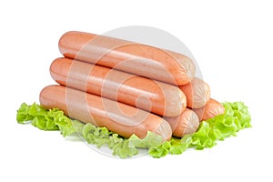 Sausages isolated