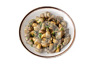 Saute delicious mushrooms (Turkish name Mantar sote