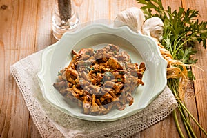 sauteed chanterelles mushroom