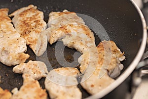 Sauteed Chicken Tenders in an Orange and Lemon Sauce