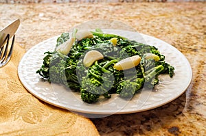 Sauteed Garlic Broccoli Rabe photo