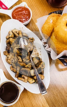 Sauteed mushrooms