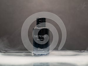 SAUVAGE Parfum by Dior. Aftershave Perfume Fragrance for Men by French Fashion House Christian Dior. Usa, March 2020