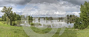 Sauvie Island lake and bird sanctuary Oregon.