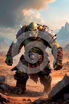 Savage Orc: Unleashing Fury in Battle