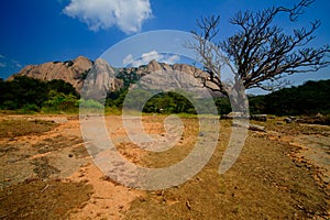 Savandugra hill in the dry season