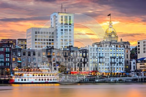 Savannah Georgia Skyline photo