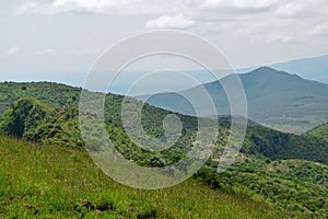 The Savannah Grassland at Mount Ole Sekut in the Oloroka Mountain Range, Rift Valley, Kenya